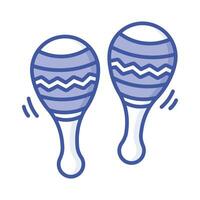 Well designed icon of maracas, music and instrument concept vector