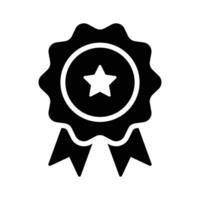 Flat vector of star badge, modern icon of quality badge in editable style