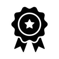 Flat vector of star badge, modern icon of quality badge in editable style