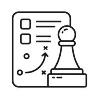 Unique icon of business strategic planning, editable vector of tactical planning