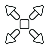 Expand Arrow vector design, ready to use icon