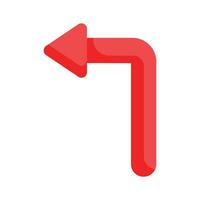 Turn Left sign vector design, traffic road sign