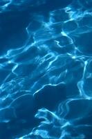 blue water in a swimming pool photo