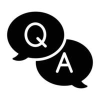 Question and answer icon design, bubble chat vectors