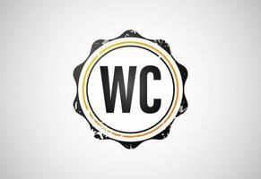 Initial Letter W C Logo Design Vector. Graphic Alphabet Symbol For Corporate Business vector