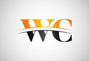 inicial letra w C logo diseño vector. gráfico alfabeto símbolo para corporativo negocio vector