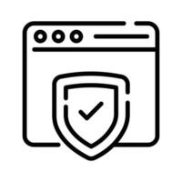 Check this beautiful vector icon of website security, ready to use