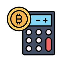 Check this amazing Bitcoin Calculator vector design, customizable icon