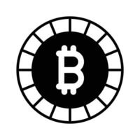 Well designed icon of Bitcoin, cryptocurrency coin vector design