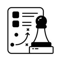 Unique icon of business strategic planning, editable vector of tactical planning