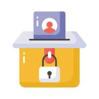 Check this beautifully designed icon of voting in editable style, premium vector