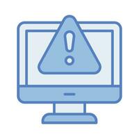System error warning for webpage, banner, presentation, social media, documents vector