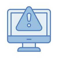 System error warning for webpage, banner, presentation, social media, documents vector