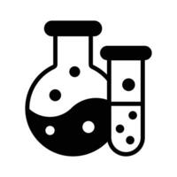 Flask with test tube, an amazing icon of experiment in modern style, ready to use vector, laboratory apparatus vector