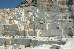 photographic documentation of a marble quarry in Carrara photo