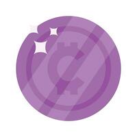 Well designed icon of digital currency coin, cryptocurrency coin vector design