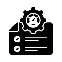 un único icono de archivo administración en de moda estilo, Listo a utilizar vector