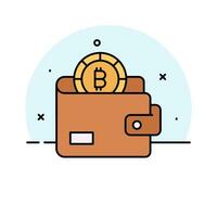 Well designed icon of digital wallet in trendy style vector