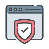 Check this beautiful vector icon of website security, ready to use