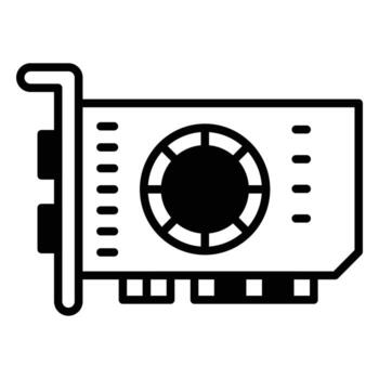 Have a look at this beautiful icon of gpu mining, customizable vector