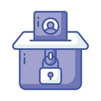 Check this beautifully designed icon of voting in editable style, premium vector