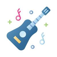 A string musical instrument vector design, premium icon of guitar in modern style