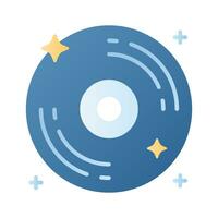 Vinyl record vector design, icon of music disc in modern style