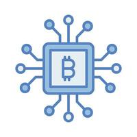 Have a look at this beautiful icon of Cpu mining, customizable vector