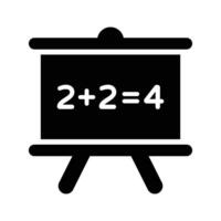 An amazing icon of school board in modern style, mathematics, calculations vector