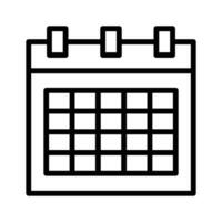 Calendar vector design, customizable icon isolated on white background