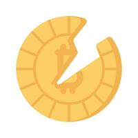 Check this amazing icon of bitcoin halving in modern style vector