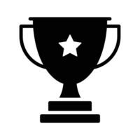 Creatively designed flat icon of trophy in editable style, achievement trophy vector design