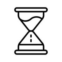 An editable vector of hourglass in trendy style, ready to use icon