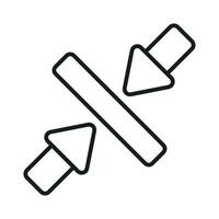 Minimize Arrow vector design, ready to use icon