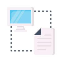 Peer to peer network vector design in modern style