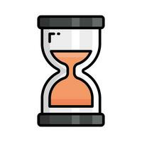 Vector icon of hourglass in trendy style
