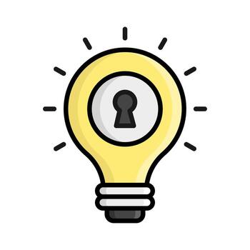 Problem solving vector icon isolated on white background