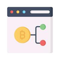 Take a look at this creatively designed bitcoin website vector design