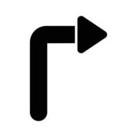 flecha icono en de moda estilo aislado en blanco antecedentes vector