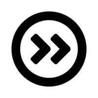 Forward button icon design, fast forward vector, media button vector