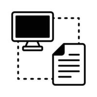 Peer to peer network vector design in modern style