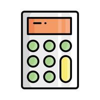 Calculator vector icon isolated on white background