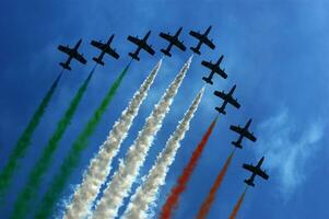 aerial display of the tricolor arrows photo