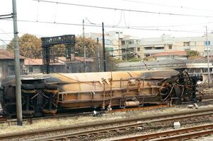 el ferrocarril accidente a el viareggio estación foto