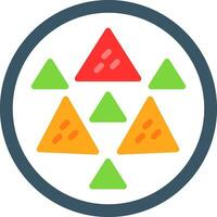 diseño de icono de vector de nachos