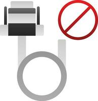 prohibido vector icono diseño