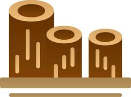 Log Vector Icon Design