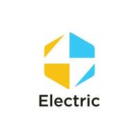 Electric logo design element vector with modern concept