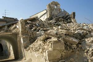 photographic documentation of the devastating earthquake in central Italy photo