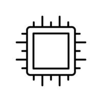 CPU Processor icon vector design templates simple and modern